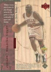 Side 2 | Chris Webber, Michael Jordan [Red] Basketball Cards 1998 Upper Deck Hardcourt Jordan Holding Court