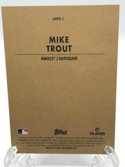 Back Of Card | Mike Trout Baseball Cards 2021 Topps Archives 1963 Peel Off