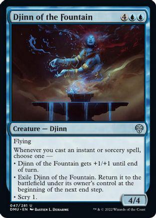 Djinn of the Fountain #47 Magic Dominaria United