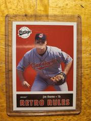Jim Thome Baseball Cards 2001 Upper Deck Vintage Retro Rules Prices