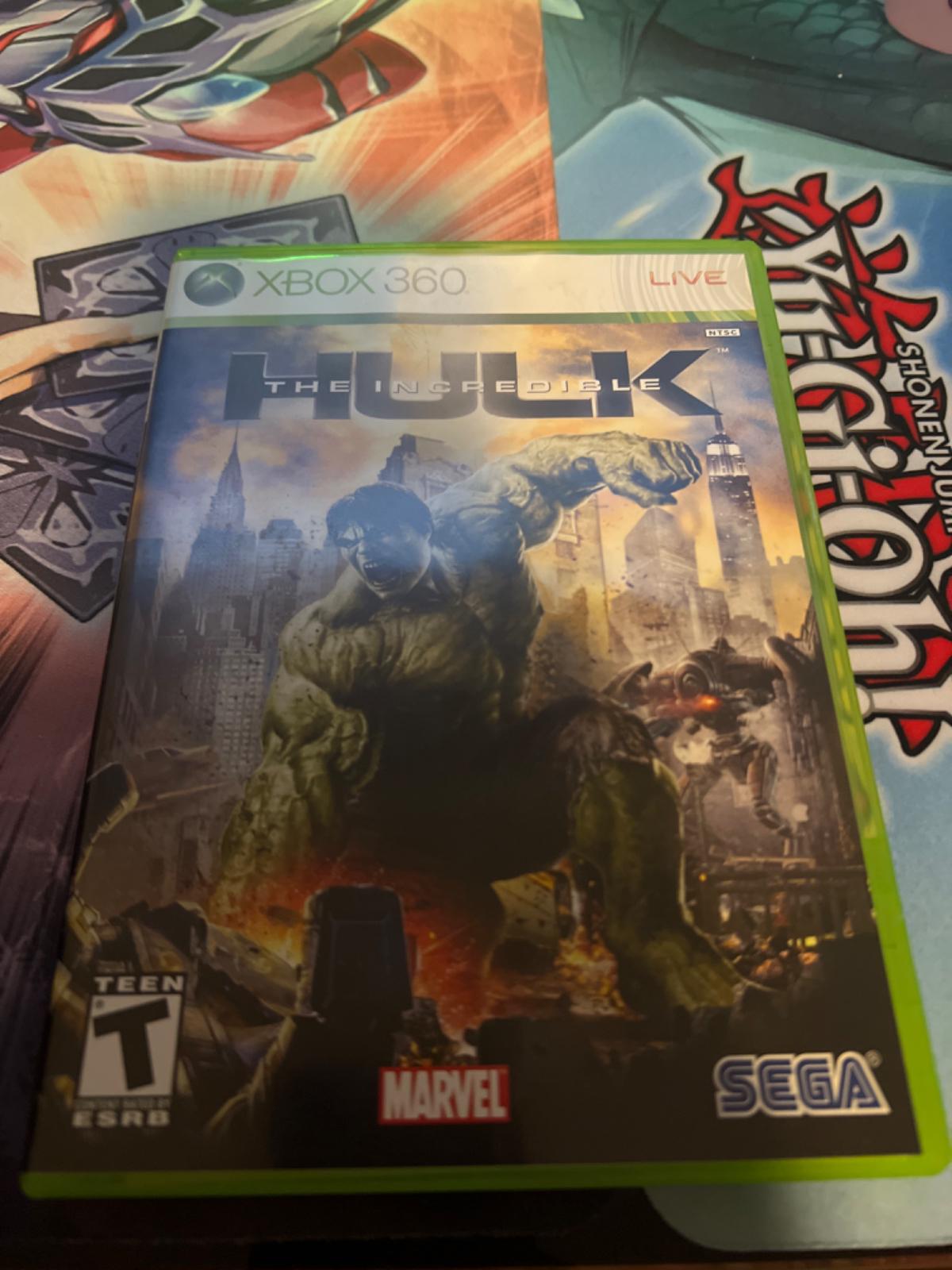 The Incredible Hulk Item, Box, and Manual Xbox 360