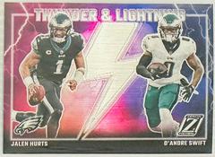 Jalen Hurts / D’Andre Swift #17 Football Cards 2023 Panini Zenith Thunder and Lightning Prices