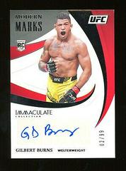 Gilbert Burns Ufc Cards 2021 Panini Immaculate UFC Modern Marks Autograph Prices