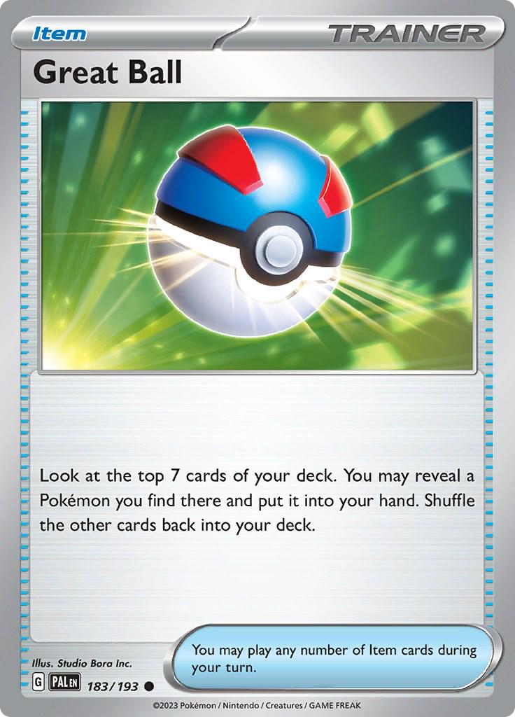 Great Ball #183 Pokemon Paldea Evolved