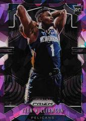 Zion Williamson [Purple Ice] Basketball Cards 2019 Panini Prizm Prices
