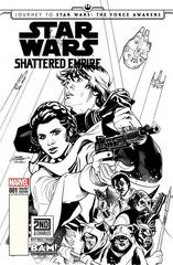 Star Wars: Shattered Empire [Dodson Black White] #1 (2015) Comic Books Journey to Star Wars: Shattered Empire Prices