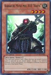 Karakuri Muso mdl 818 Haipa [1st Edition] YuGiOh Storm of Ragnarok Prices