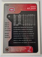 Backside | Chad Kilger Hockey Cards 2001 Upper Deck Victory