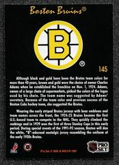 Back Of Card  | Boston Bruins Hockey Cards 1991 Pro Set Platinum