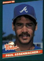 Paul Assenmacher #28 Baseball Cards 1986 Donruss Rookies Prices