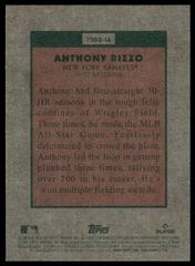 Back | Anthony Rizzo Baseball Cards 2024 Topps Heritage Baseball Sensation