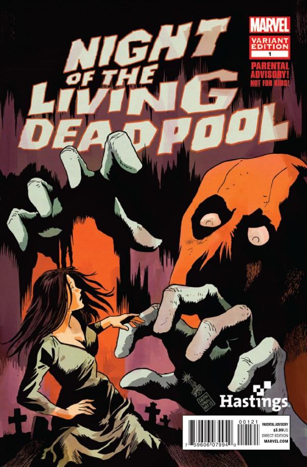 Night Of The Living Deadpool [Hastings] #1 (2014) Comic Books Night of the Living Deadpool