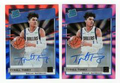 Tyrell Terry [Auto Red Blue Laser] Basketball Cards 2020 Donruss Prices