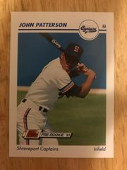 John Patterson #316 Baseball Cards 1991 Impel Line Drive Pre Rookie AA Prices