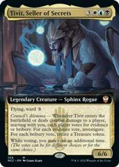 Tivit, Seller of Secrets [Extended Art] Magic New Capenna Commander Prices