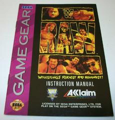 WWF Raw - Manual | WWF Raw Sega Game Gear