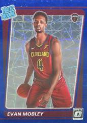 Evan Mobley [Blue Velocity] Basketball Cards 2021 Panini Donruss Optic Prices