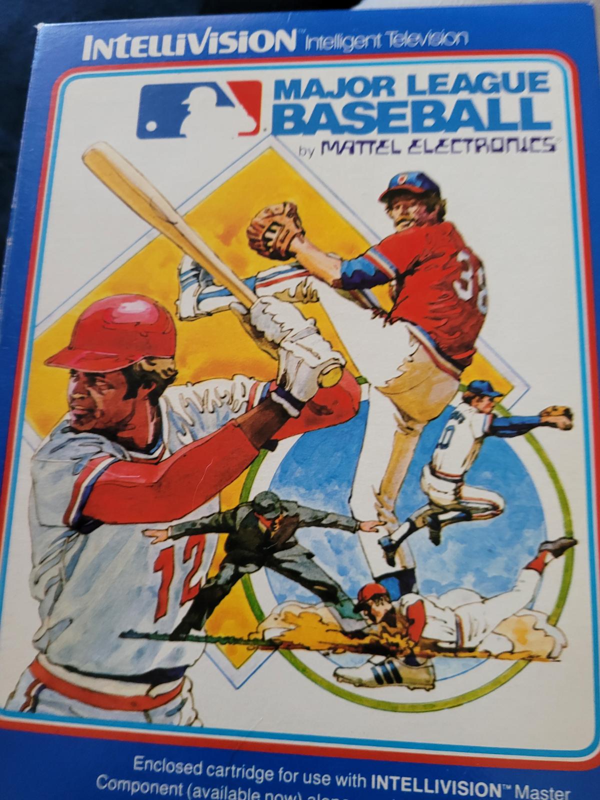 Major League Baseball Item, Box, and Manual Intellivision