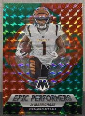 Ja'Marr Chase [Green] #EP-JC Football Cards 2023 Panini Mosaic Epic Performers Prices