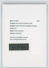 Trevor Lawrence [Autograph Variation] #101 Football Cards 2021 Panini Contenders Optic Prices