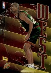Back Card | Allen Iverson, Gary Payton Basketball Cards 1998 Topps East West