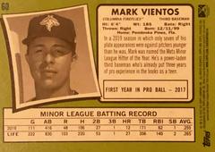 Rear | Mark Vientos Baseball Cards 2020 Topps Heritage Minor League