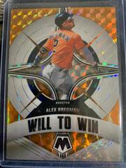 Alex Bregman [Orange Fluorescent] #WW-7 Baseball Cards 2022 Panini Mosaic Will to Win Prices