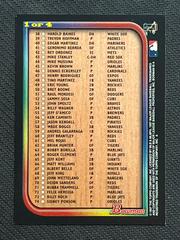Back | Checklist [38-74] Baseball Cards 1997 Bowman