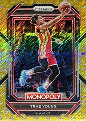 Trae Young [Gold Shimmer] #1 Basketball Cards 2022 Panini Prizm Monopoly Prices