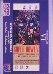 Super Bowl VI Football Cards 1990 Pro Set Super Bowl 160 Prices