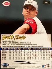 Rear | Brett Tomko Baseball Cards 1998 Ultra