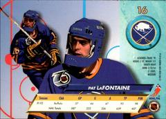 Back Of Card | Pat Lafontaine Hockey Cards 1992 Ultra