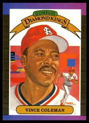 Vince Coleman [Diamond Kings] #19 Baseball Cards 1989 Donruss Prices