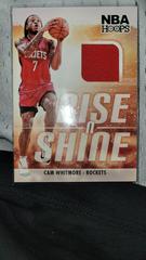 Cam Whitmore [Winter] #RS-CAM Basketball Cards 2023 Panini Hoops Rise N Shine Memorabilia Prices