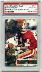 Steve Young Football Cards 1994 Stadium Club Super Teams Super Bowl Prices