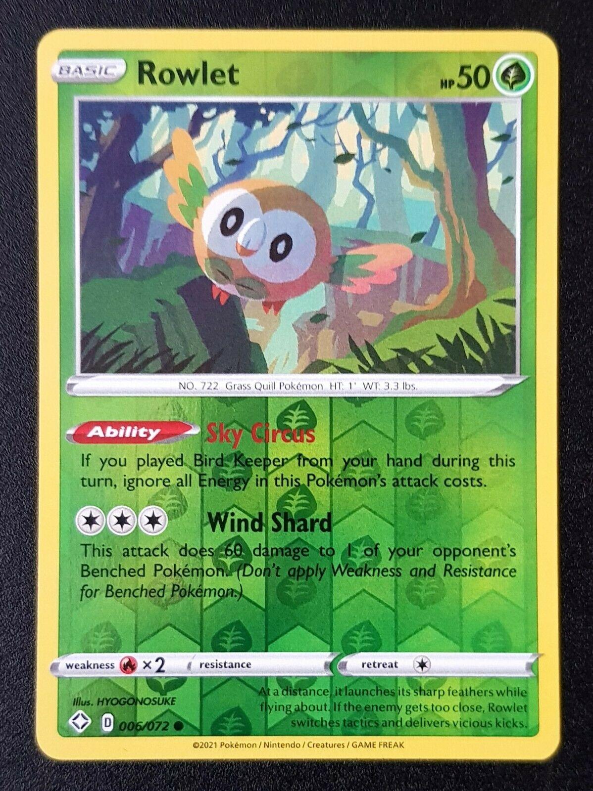 Rowlet [Reverse Holo] #6 Pokemon Shining Fates