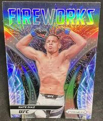 Nate Diaz [Silver] Ufc Cards 2022 Panini Prizm UFC Fireworks Prices