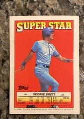 Back | Alan Trammell, George Brett Baseball Cards 1988 Topps Stickercard