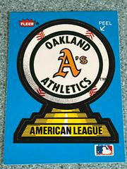 Oakland Athletics Baseball Cards 1987 Fleer Team Stickers Prices