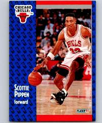 Scottie Pippen #33 Basketball Cards 1991 Fleer Prices