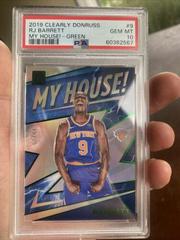 RJ Barrett [Green] Basketball Cards 2019 Panini Clearly Donruss My House Prices