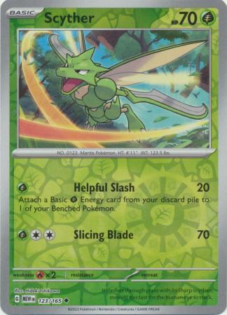 Scyther [Reverse Holo] #123 Pokemon Scarlet & Violet 151