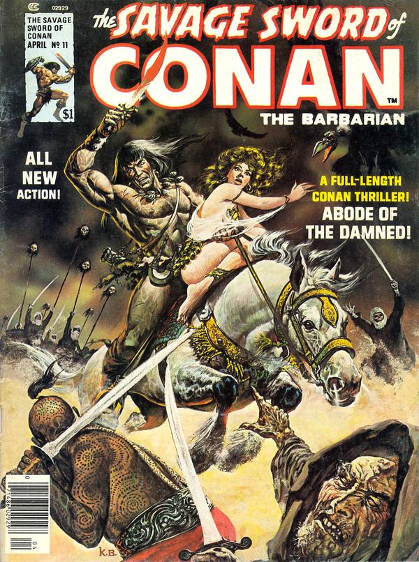 Savage Sword Of Conan The Barbarian #11 (1976) Comic Books Savage Sword of Conan the Barbarian