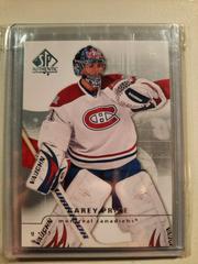 Carey Price #87 Hockey Cards 2008 SP Authentic Prices