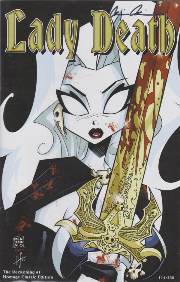 Lady Death: The Reckoning [Mendoza Homage] #1 (2019) Comic Books Lady Death: The Reckoning