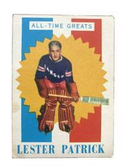 Lester Patrick Hockey Cards 1960 Topps Prices
