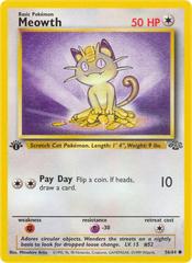 Meowth [1st Edition] #56 Pokemon Jungle Prices
