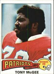 Tony McGee Football Cards 1975 Topps Prices