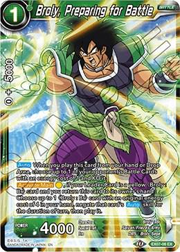 Broly, Preparing for Battle [Foil] EX07-06 Dragon Ball Super Magnificent Collection Fusion Hero