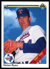 Nolan Ryan [300 Win Stripe] #734 Baseball Cards 1990 Upper Deck Prices